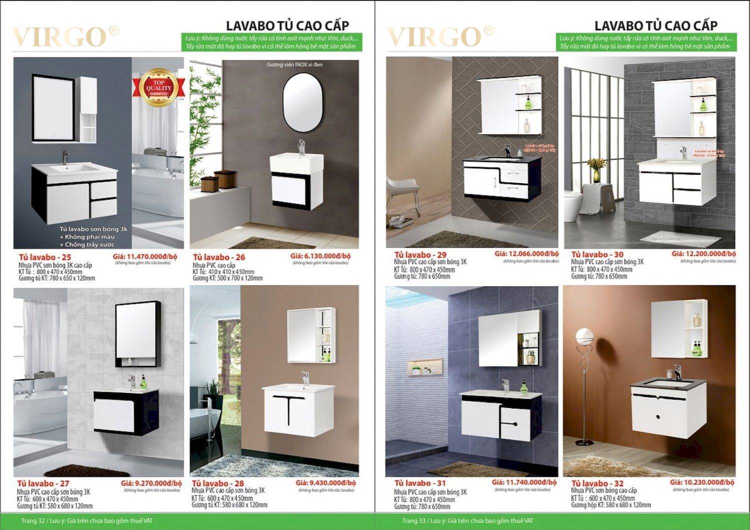 Bảng giá và Catalogue Thiết bị vệ sinh VIRGO mới nhất 2024 /Page 17
